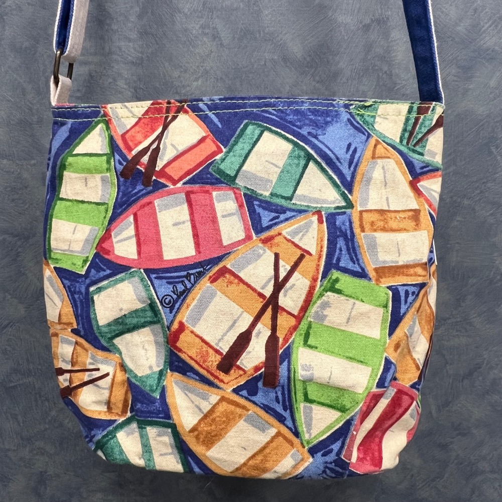 Paul Brent Coastal Crossbody Bag‎ Boat Print Nautical Shoulder Purse